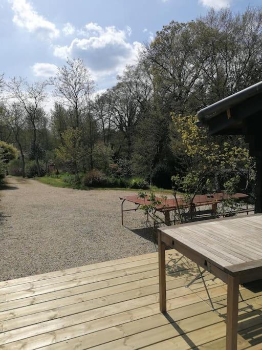 Chalet En Pleine Nature Au Bord D'Un Etang Lanvallay Exterior photo