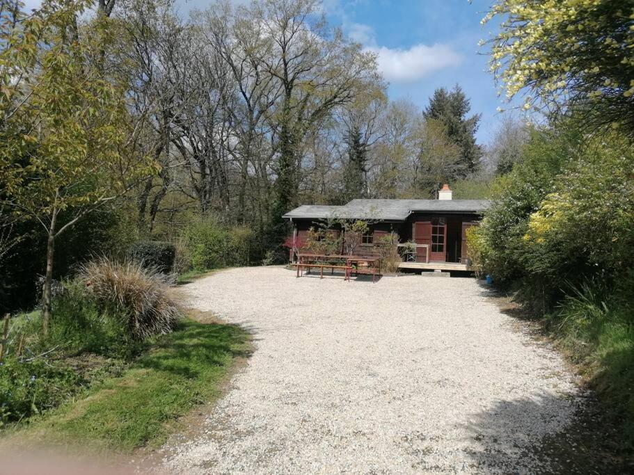 Chalet En Pleine Nature Au Bord D'Un Etang Lanvallay Exterior photo